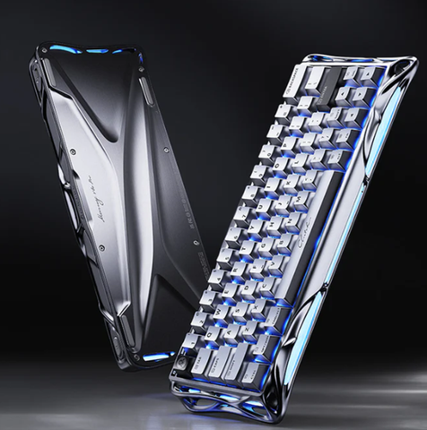 Bàn Phím GravaStar Mercury V60 Pro Deluxe Edition - Chrome Silver (GS V60_XTAL_PNK)
