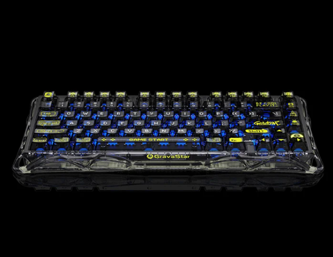 Bàn Phím GravaStar Mercury K1 Lite -  Transparent Black (GS K1 LITE_XTAL_BLK)
