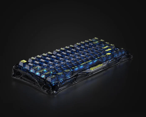 Bàn Phím GravaStar Mercury K1 Lite -  Transparent Black (GS K1 LITE_XTAL_BLK)