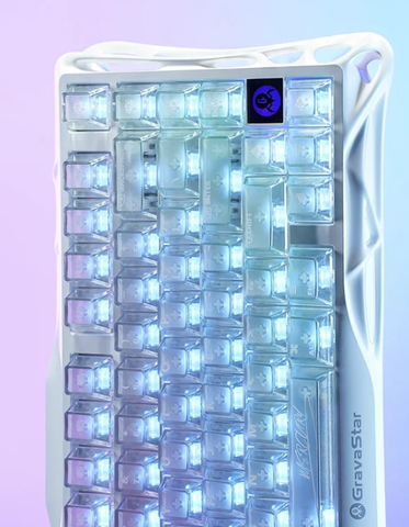 Bàn Phím GravaStar Mercury K1 Lite - Crystal Aurora (GS K1 LITE_XTAL_AUROA )