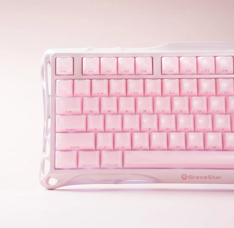 Bàn Phím GravaStar Mercury K1 - Sakura Pink(GS K1_P_PNK)