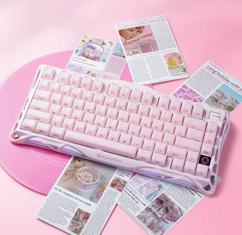 Bàn Phím GravaStar Mercury K1 - Sakura Pink(GS K1_P_PNK)