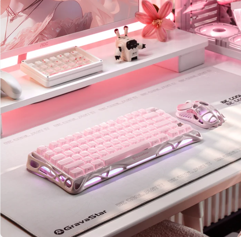 Bàn Phím GravaStar Mercury K1 - Sakura Pink(GS K1_P_PNK)