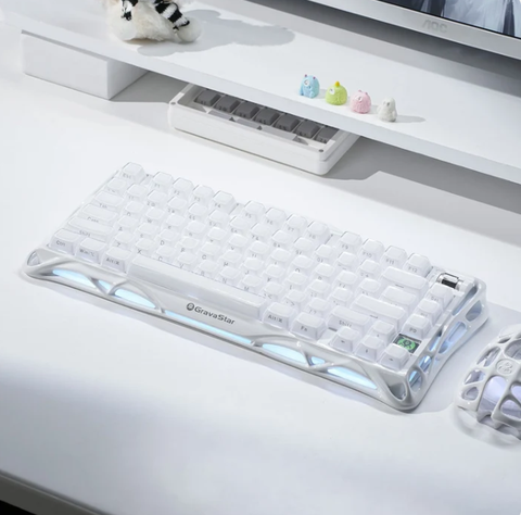 Bàn Phím GravaStar Mercury K1 - Opaline White (GS K1_WHT)
