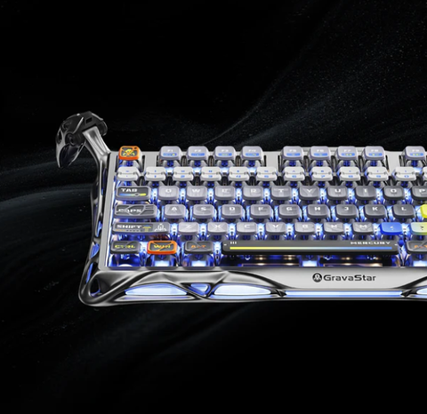 Bàn Phím GravaStar Mercury K1 Pro - Interstellar Silver (GS K1 PRO_S_CGRY)