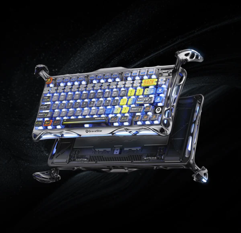 Bàn Phím GravaStar Mercury K1 Pro - Interstellar Silver (GS K1 PRO_S_CGRY)