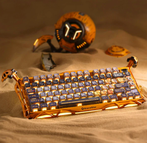 Bàn Phím GravaStar Mercury K1 Pro - Battle-Worn Yellow (GS K1 PRO_YLW)