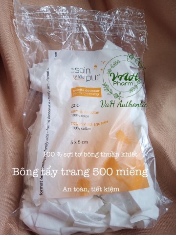 Bông tẩy trang 500 miếng