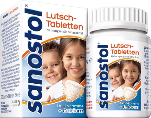 Vitamin Tổng Hợp Sanostol Dạng Viên Ngậm (Cho Trẻ Từ 4 Tuổi )
