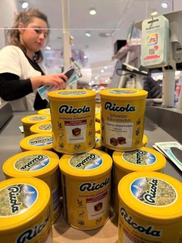 KẸO NGẬM HỌNG RICOLA ĐỨC