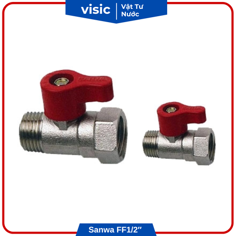 Van bi 1 ren ngoài 1 ren trong Sanwa FF1/2″ (15mm)