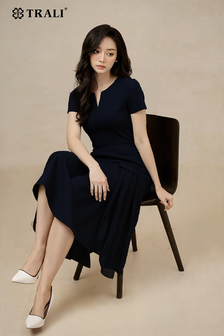 Đầm trali 25202 Đen