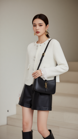 Áo khoác len thỏ đính đá TRALI 25602