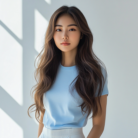 Áo thun Trali 25402 Xanh