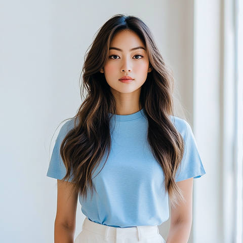 Áo thun Trali 25402 Xanh