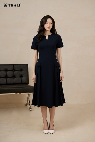 Đầm trali 25202 Đen