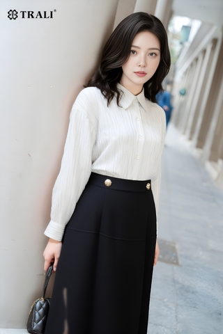 Áo sơ mi TRALI 25105 trắng