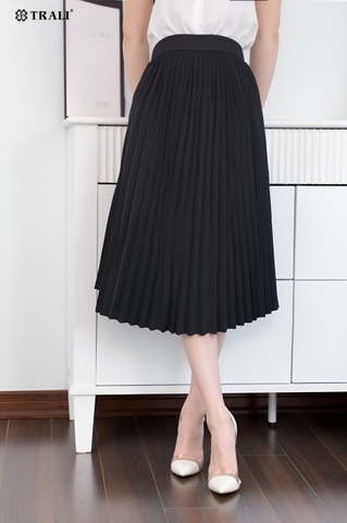 Chân váy xếp ly TRALI 25304 màu đen