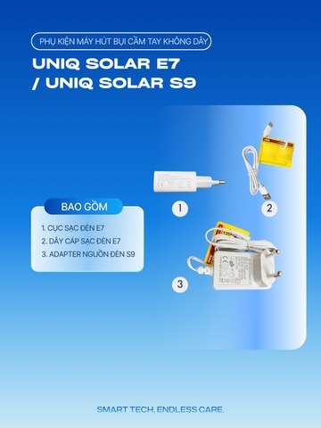 Sạc và adapter đèn học UNIQ Solar E7 / Solar S9