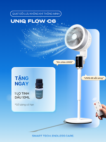Quạt đối lưu không khí điều khiển bằng giọng nói UNIQ Flow C6 Pro