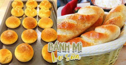 Tự làm bánh mì bơ sữa tại nhà rất đơn giản