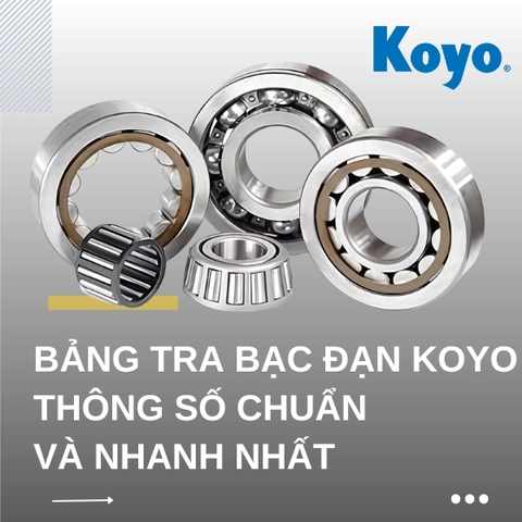 Bảng tra bạc đạn KOYO có thông số chuẩn và nhanh nhất
