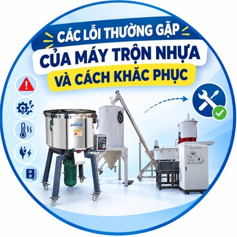 Các lỗi thường gặp của máy trộn nhựa và cách khắc phục