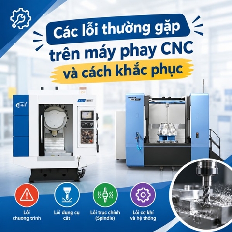 Các lỗi thường gặp trên máy phay CNC và cách khắc phục