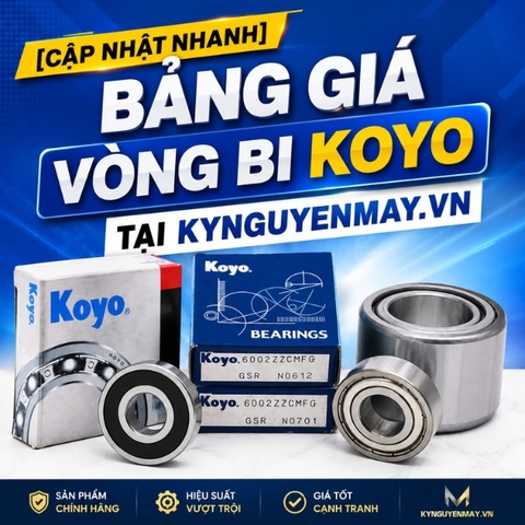 [Cập nhật nhanh] Bảng giá vòng bi KOYO tại KYNGUYENMAY.VN
