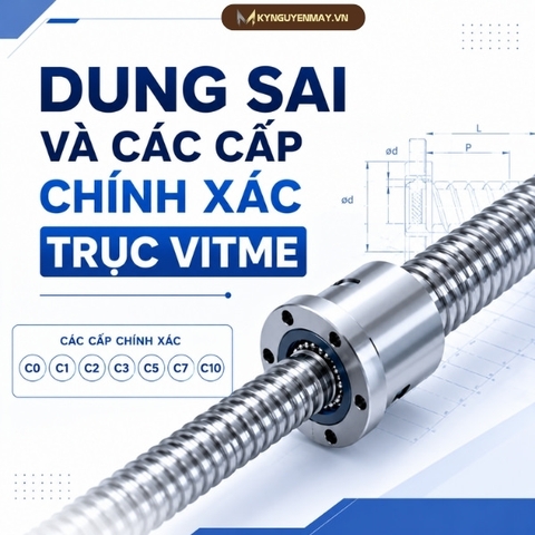 Dung sai và các cấp chính xác trục vitme C0, C1, C3, C5, C7 khác nhau như thế nào?