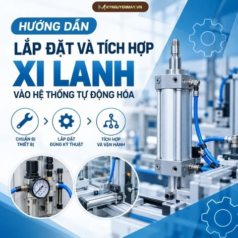 Hướng dẫn lắp đặt và tích hợp xi lanh vào hệ thống tự động hóa