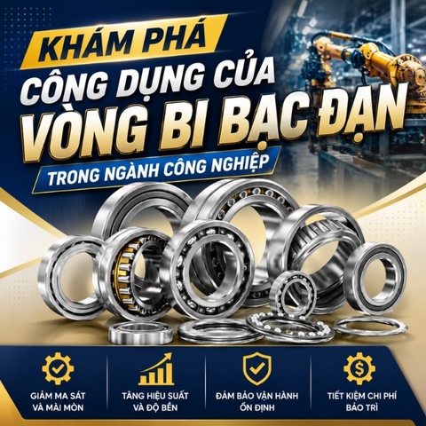Khám phá công dụng của vòng bi bạc đạn trong ngành công nghiệp