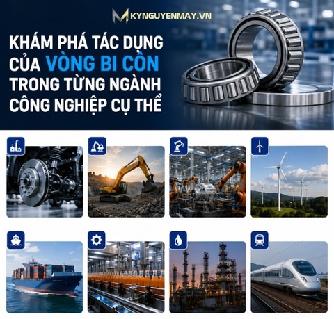 Khám phá tác dụng của vòng bi côn trong từng ngành công nghiệp cụ thể