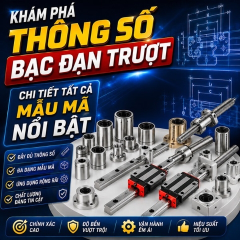Khám phá thông số bạc đạn trượt: Chi tiết tất cả mẫu mã nổi bật