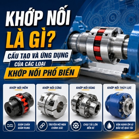 Khớp nối là gì? Cấu tạo và ứng dụng của các loại khớp nối phổ biến