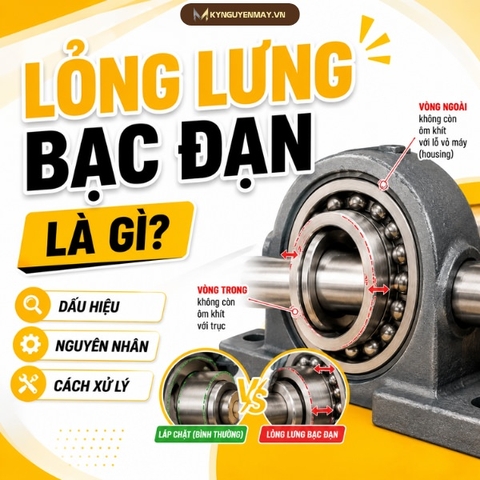 Lỏng lưng bạc đạn là gì? Dấu hiệu, nguyên nhân và cách xử lý nhanh chóng