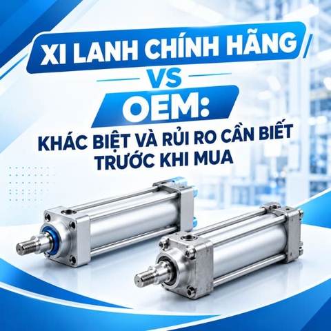 Xi lanh hàng chính hãng vs OEM: Những khác biệt và các rủi ro cần biết trước khí mua