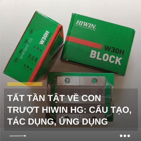 Tất tần tất về con trượt vuông HIWIN HG: Cấu tạo, tác dụng, ứng dụng