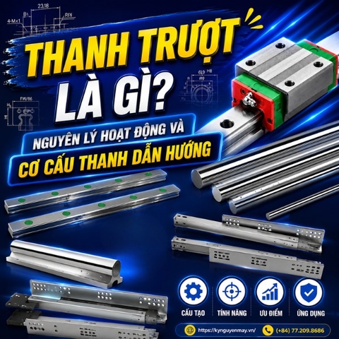 Thanh trượt là gì? Nguyên lý hoạt động và cơ cấu thanh dẫn hướng