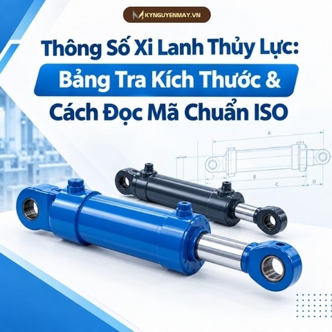 Thông Số Xi Lanh Thủy Lực: Bảng Tra Kích Thước &amp; Cách Đọc Mã Chuẩn ISO