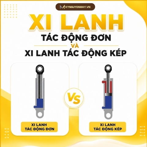 So sánh xi lanh đơn và xi lanh đôi: Khác nhau gì, nên chọn loại nào?