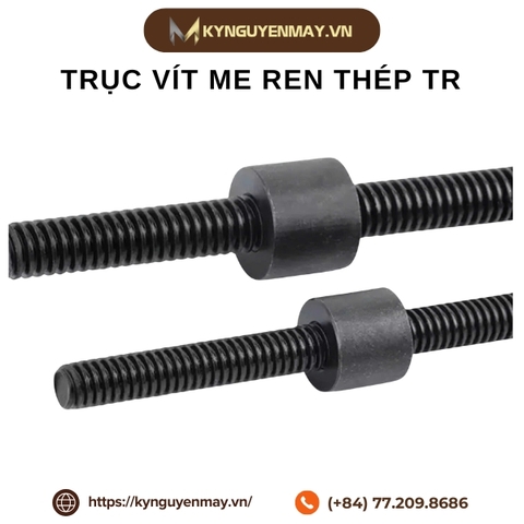 Trục vít me ren thép TR8, 10, 12, 16, 20, 22, 24, 25, 28, 30, 36, 40