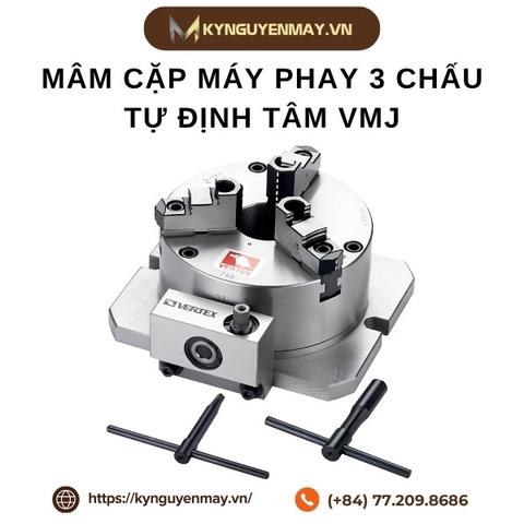 Mâm cặp máy phay 3 chấu tự định tâm VMJ