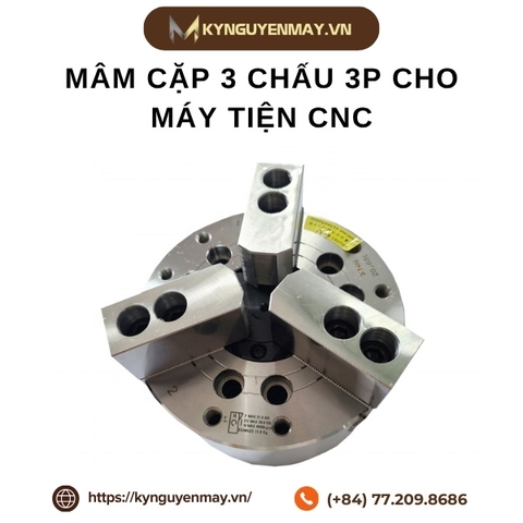 Mâm cặp 3 chấu 3P cho máy tiện CNC