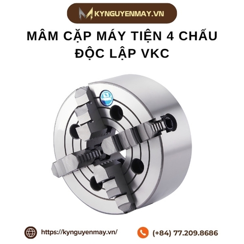 Mâm cặp máy tiện 4 chấu độc lập VKC