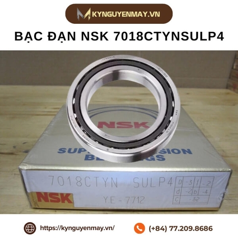 Bạc đạn NSK 7018CTYNSULP4 (Angular Contact Ball 90x140x24mm)