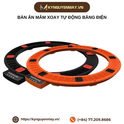 Bàn ăn mâm xoay tự động bằng điện