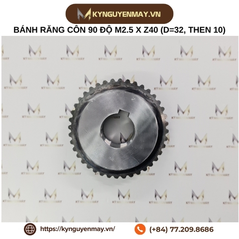 Bánh răng côn 90 độ modun 1.5, 2, 2.5, 3