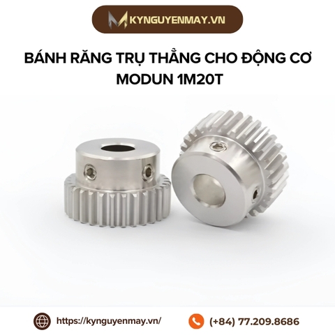 Bánh răng trụ thẳng cho động cơ modun 1 kiểu M20T