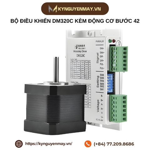 Bộ điều khiển DM320C kèm động cơ bước 42